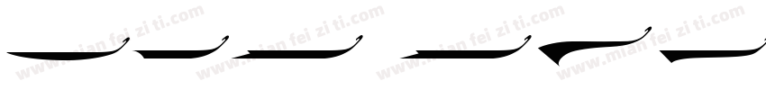 LHF Flash Script Swashes字体转换